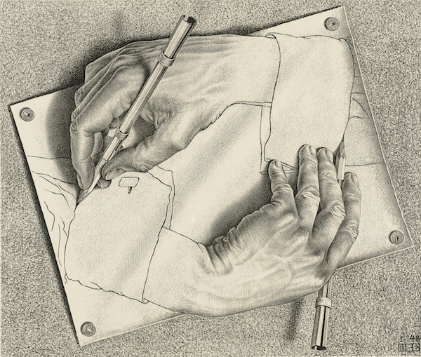 艾舍尔的《画手》