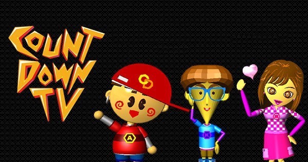 COUNT DOWN TVのロゴとCGキャラクター