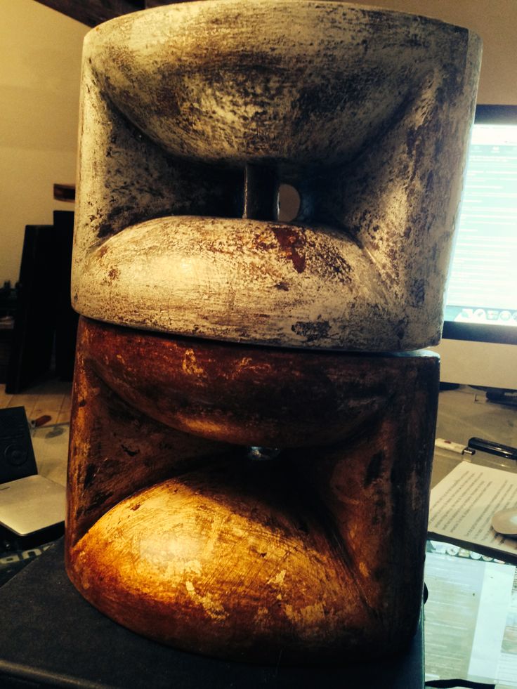 Handcrafted wooden hyperbolic horn speakers