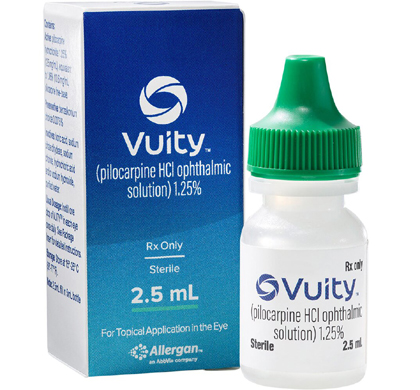 Vuity 노안 치료 안약 제품