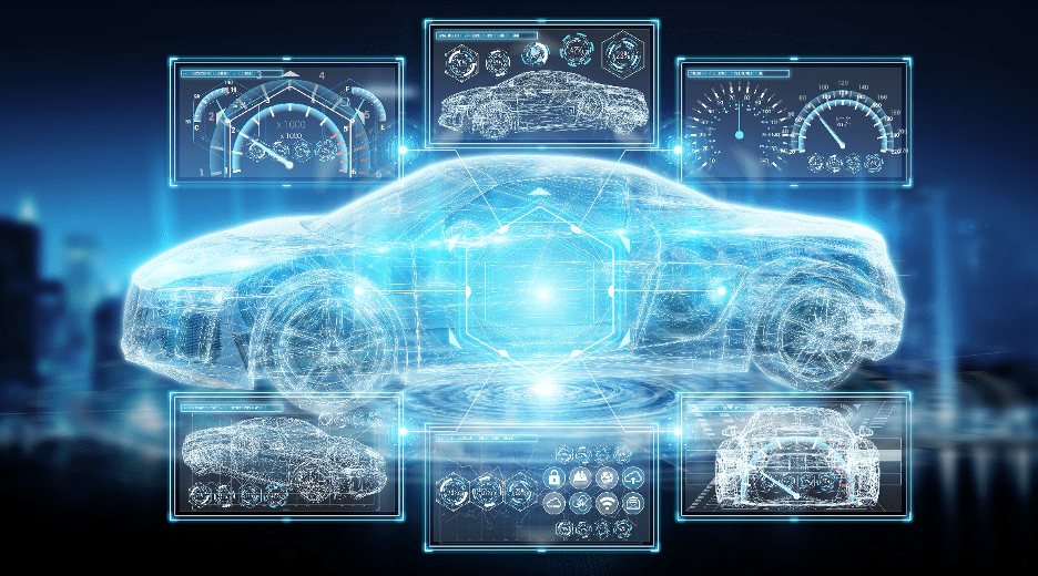 Futuristic car interface