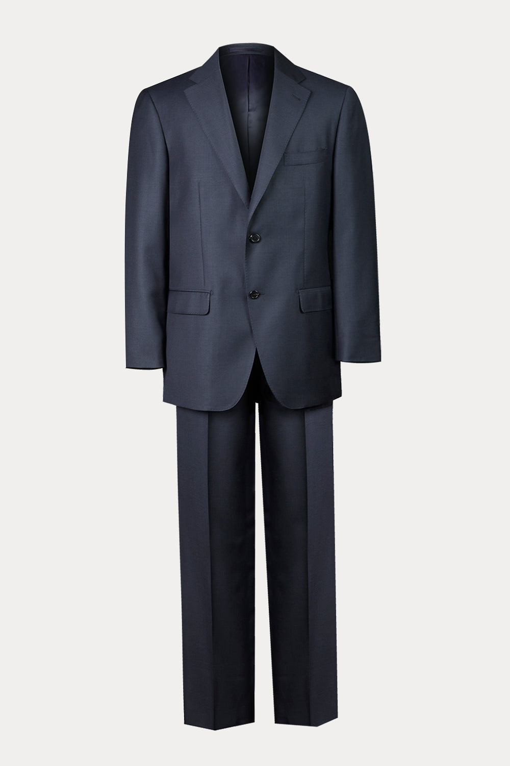 Traje azul de dos piezas