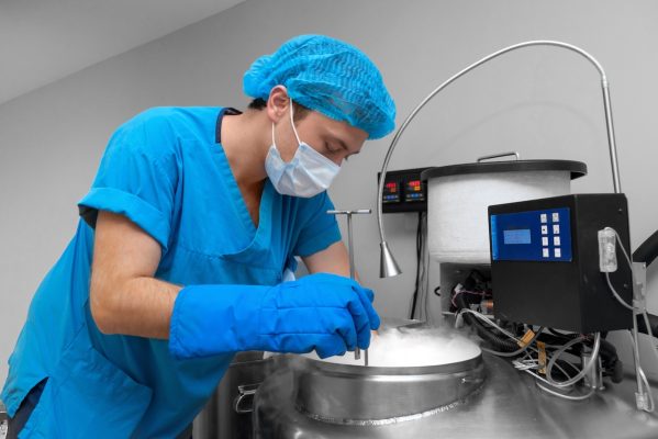 Sperm processing in lab