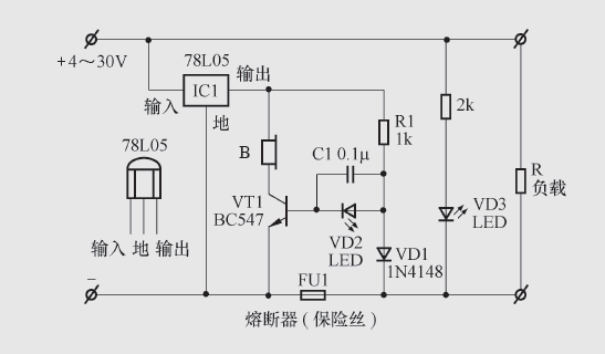 熔断保险丝报警器电路图分析